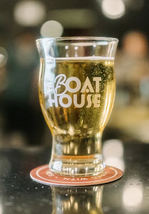 Enjoy a pint at the Boathouse Enjoy a pint at the Boathouse