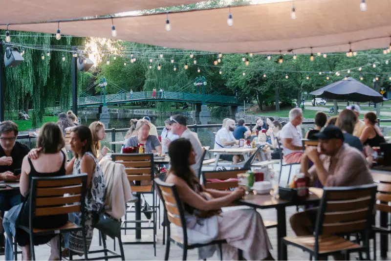 Boathouse patio Boathouse patio